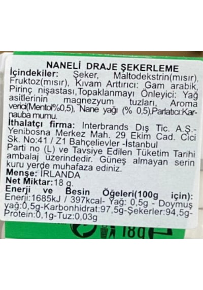 Tic Tac Nane Aromalı Şeker 18 Gr. (12 Adet)