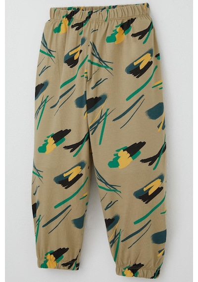 Breeze Erkek Bebek Pijama Takımı Renkli Fırça Vuruşu 9 Ay-3 Yaş, Haki Yeşil Haki Yeşil
