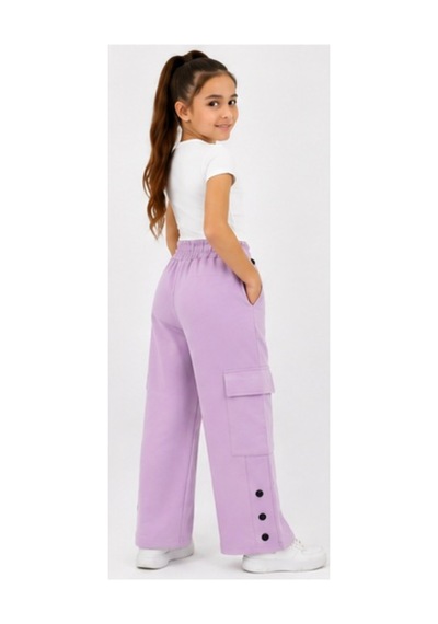 İrem Çocuk Giyim Kız Çocuk Çıtçıt Düğme Detaylı Çift Kargo Cepli Bol Paça Model Lila Renk Eşofman Altı Mor İrem Çocuk Giyim Kız Çocuk Çıtçıt Düğme Detaylı Çift Kargo Cepli Bol Paça Model Lila Renk Eşofman Altı Mor