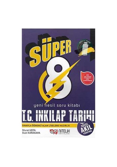 Nitelik 8. Sınıf Nesil Süper İnkılap Tarihi Soru Kitabı N11.8171