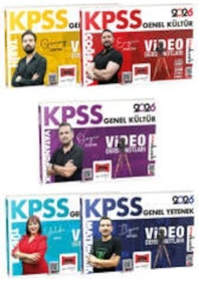 Yargı Yayınları 2026 Kpss Gk-gy Tüm Dersler Video Ders Notları Seti 5 Kitap