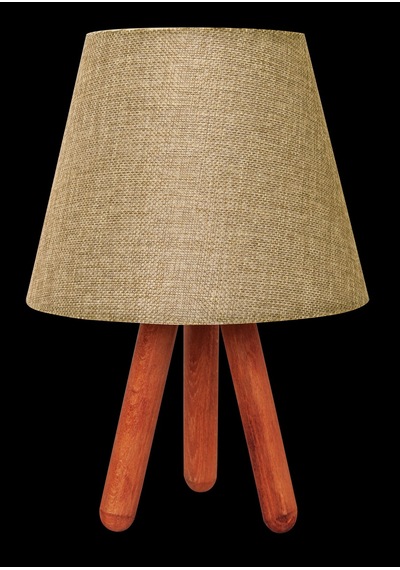 Tripod Abajur Masa Lambası Kilim Kahverengi