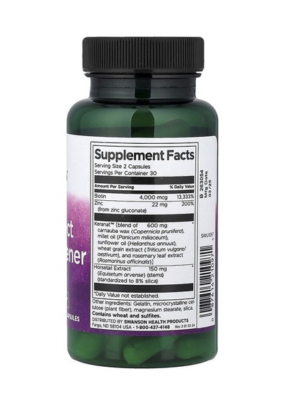 Swanson Vitamins, Full Effect Hair Thickener, 60 Capsules