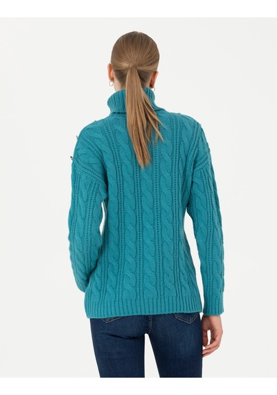 Pierre Cardin Petrol Regular Fit Balıkçı Yaka Kazak 50276220-vr102