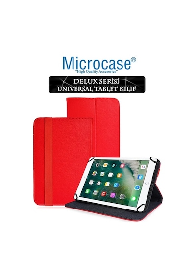 Microcase Apple Uyumlu iPad 9.7 2017 Delüx Serisi Universal Standlı Deri Kılıf