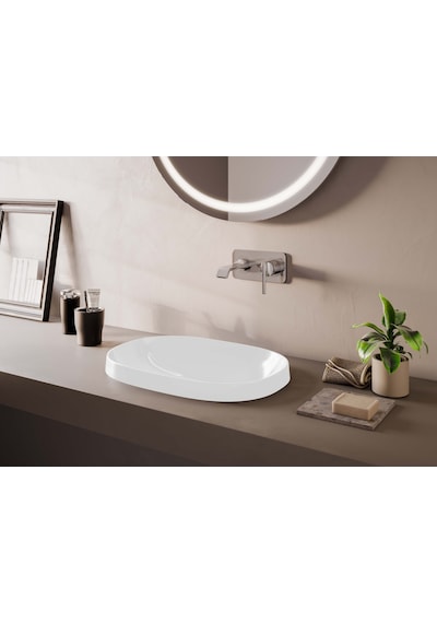 VitrA Frame Tezgah Üstü Oval Lavabo 56 CM Beyaz 5652B403-0016