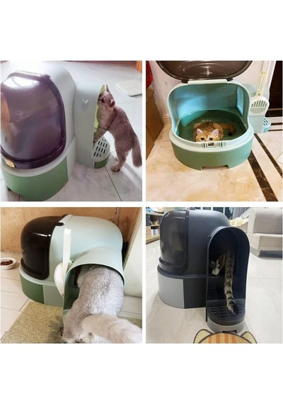 Techtic Star Tüneli Çekmeceli Kedi Tuvaleti + Kürek