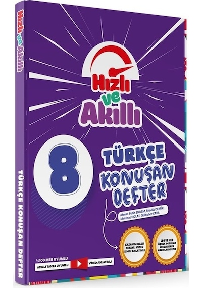 Tammat Yayınları Lgs 8. Sınıf Hızlı Ve Akıllı Tam Set Konuşan Defter 6 Kitap