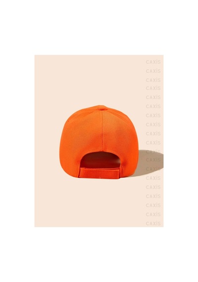 Caxis Spor Şapka Unisex Arkası Cırtlı Ayarlanabilir Turuncu