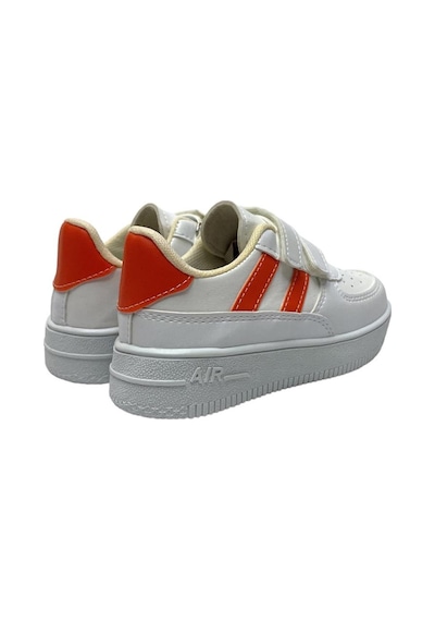 Çocuk Sneaker Spor Ayakkabı Beyaz - Turuncu 001