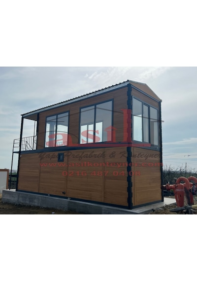 54 M² 2 Katlı,çatı, Verandalı Dış Ahşap Desen Betopan, İç Betopan