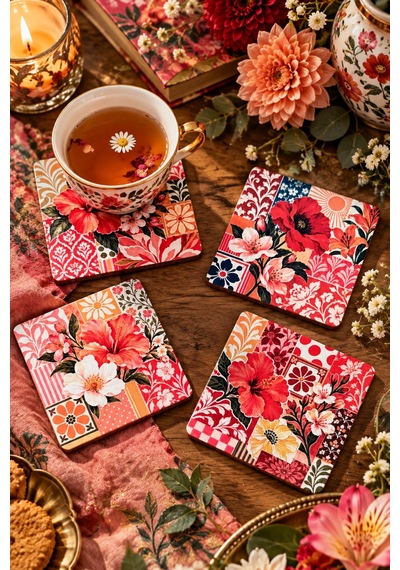 Blooming Garden Vintage Çiçek Desenli Temalı 4 Lü Bardak Altlığı Set 9 Cm, 3 Mm Ahşap Mdf, Dijital Baskı - 933718893 Diğer Blooming Garden Vintage Çiçek Desenli Temalı 4 Lü Bardak Altlığı Set 9 Cm, 3 Mm Ahşap Mdf, Dijital Baskı - 933718893 Diğer