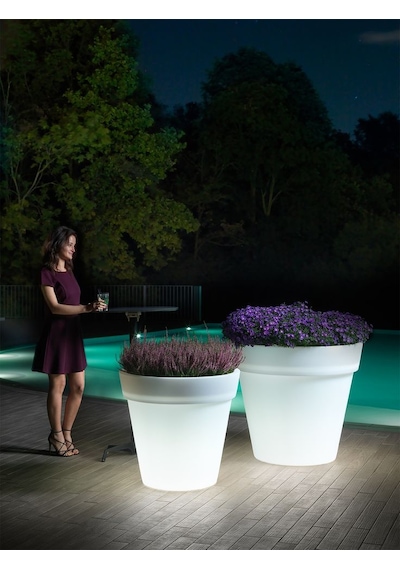 Led Işıklı Ø90cm Saksı