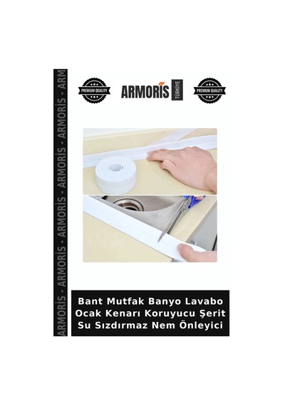 Bant Mutfak Banyo Lavabo Ocak Kenarı Koruyucu Şerit Su Sızdırmaz Nem Önleyici