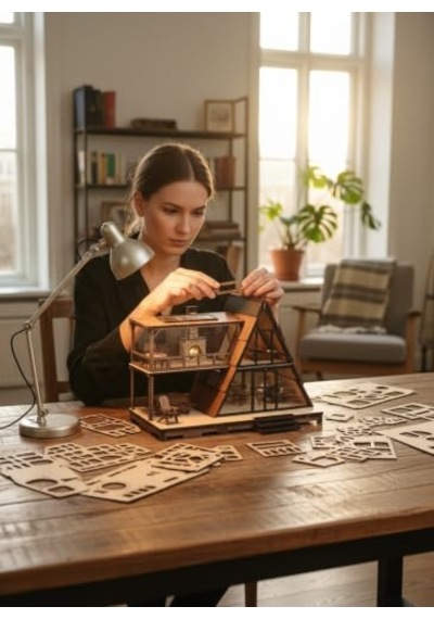 Kendin Yap Maket Ev Kış Evi