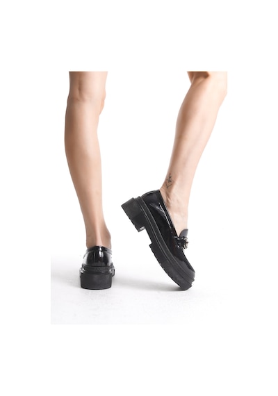 Nonte Kadın Rugan Loafer A005-k1001 Siyah