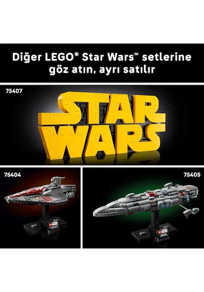 LEGO® Star Wars: Klonların Saldırısı Jango Fett™ Kaskı 75408 - Yetişkinler için İnşa Edilebilen Koleksiyonluk Model Yapım Seti (616 Parça)