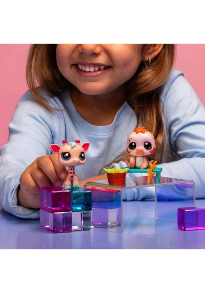 Hasbro Littlest Pet Shop 2'li Paketa 00586 G7 93-g7 92 Zürafa-tembel Hayvan Çok Renkli