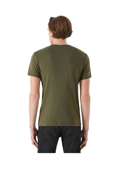 Mavi Bisiklet Yaka T-shirt Haki