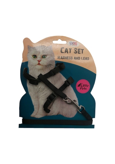 Ans Kedi Göğüs Bel Tasması Siyah