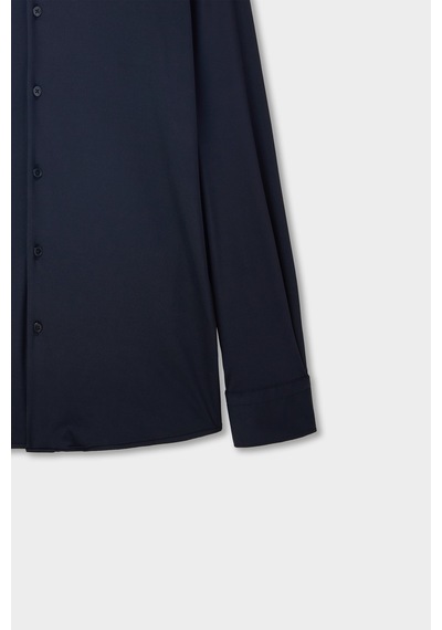 Twn Slim Fit Siyah Örme Gömlek 5ec02ad04259m Çok Renkli