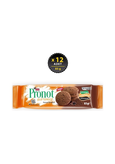 Eti Pronot Glutensiz Kakaolu Kurabiye 12 x 85 G
