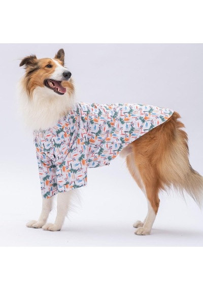Palm Beach Orta Ve Büyük Irk Köpek Gömleği - Köpek Kıyafeti 15 Kg-45 Kg