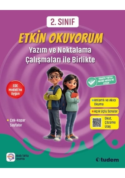 Tudem 2026 2. Sınıf Etkin Okuyorum - Yazım Ve Noktalama Çalışmaları İle Birlikte