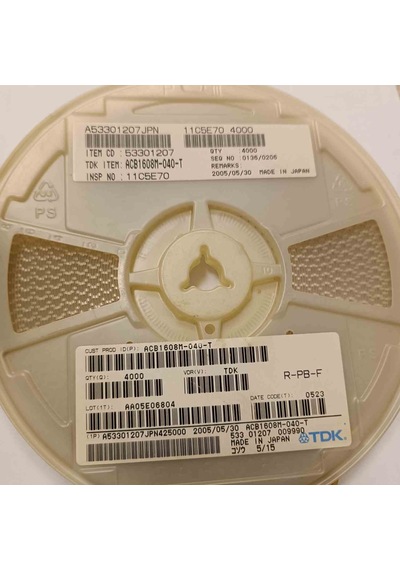 Acb1608m-040-t 40r 0.4a 603 Ferrite Bead Filitre 112 Adet