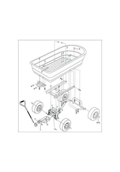 Ayrex Güde 94336, Bahçe Arabası, 250 Kg, Yeşil