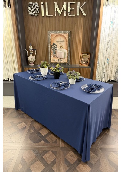 Dertsiz Dikdörtgen Masa Örtüsü 320x220cm - Dikişsiz Ütü İstemez - Düğün Davet Organizasyon Otel Restoran Gece Mavisi Gece Mavisi Dertsiz Dikdörtgen Masa Örtüsü 320x220cm - Dikişsiz Ütü İstemez - Düğün Davet Organizasyon Otel Restoran Gece Mavisi Gece Mavisi