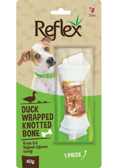 Reflex Ördek Etli Düğümlü Köpek Ödül Kemiği 40 G