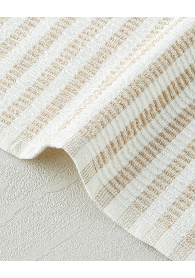 English Home Pure Plaid Pamuk Polyester 3'lü Kurulama Bezi 30x30 Cm Bej
