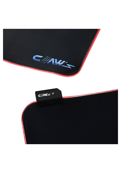 Raptor Xxl 90x40cm Mikrofiber Yüzey Kaydırmaz Kauçuk Zemin 360 Rgb Dikişli Xxl Mousepad - Siyah