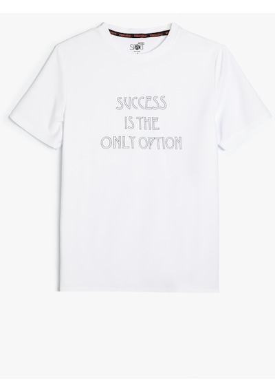 Koton Spor Tişört Slogan Baskılı Kısa Kollu Bisiklet Yaka Beyaz 4sam10109nk Beyaz Koton Spor Tişört Slogan Baskılı Kısa Kollu Bisiklet Yaka Beyaz 4sam10109nk Beyaz