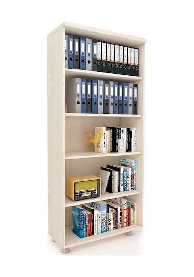Modüler Dünyası Büyük Boy Kitaplık Dosya Dolabı Akça - 80X35X188 Akçaağaç