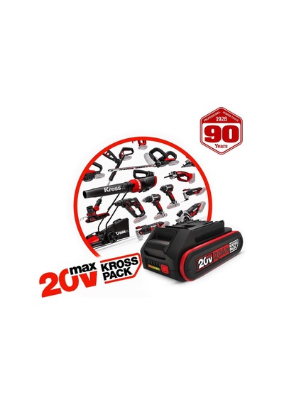 Kress Kad21 20volt 4.0ah Li-ıon Krosspack 2 Adet Akü Ve Akü Şarj