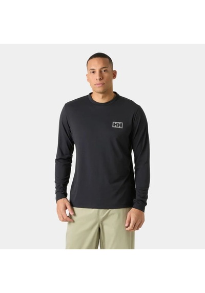 Helly Hansen Skog Graphic Long Sleeve Tee Erkek Sweat Hha.63407.hha.990 Siyah