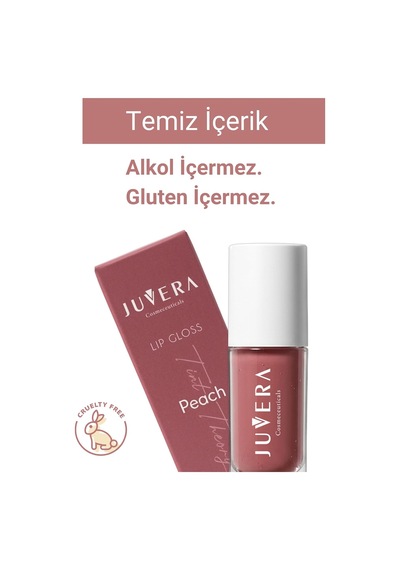 Juvera Lip Gloss Peach, Nemlendirici, 3 İn 1, 5 Ml