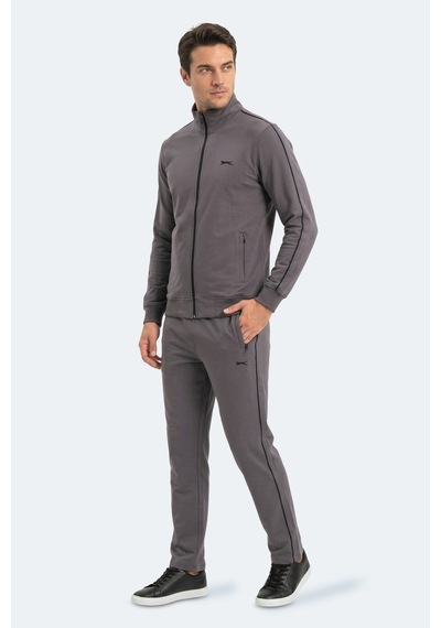 Slazenger Blowback Erkek Slim Fit Koyu Gri Eşofman Takımı