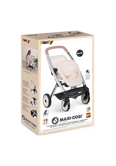 Smoby Maxi-cosi&quinny Oyuncak İkiz Bebek Arabası - Bej 253222