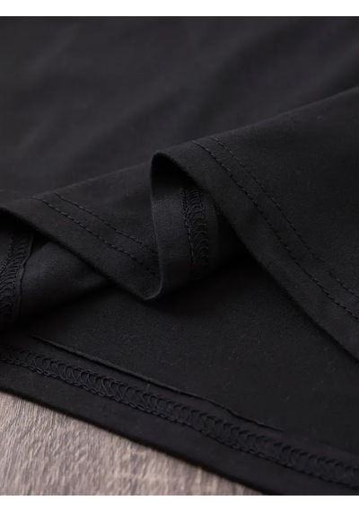 Uyguntarz Unisex Yaramaz Kediler Baskılı Tasarım Tshirt Siyah