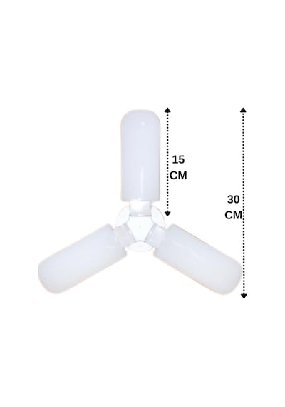 1 Adet Sorti 30w 270w Beyaz Işık E27 Duylu Kalın Duy Led Pervane Ampul