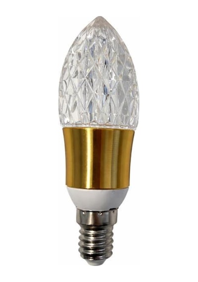 Ledolet 4w E14 Kristal Led Mum Ampul Sarı Işık - Dekoratif Aydınlatma