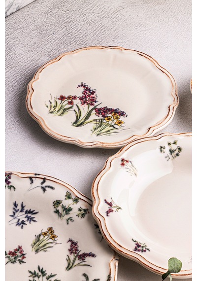 Wild - 24 Parça 6 Kişilik Porselen Yemek Takımı Kenarları Silik Vintage Tuval Model Porselen Tabak Çok Renkli - 683103577 Çok Renkli Wild - 24 Parça 6 Kişilik Porselen Yemek Takımı Kenarları Silik Vintage Tuval Model Porselen Tabak Çok Renkli - 683103577 Çok Renkli