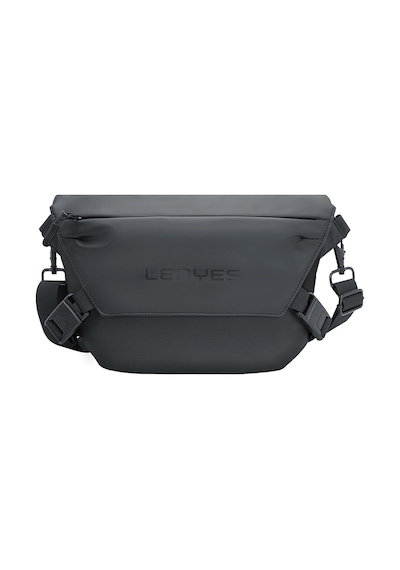 Lenyes Lb563 Dreamer Crossbody Serisi Su Geçirmez Deri Tasarımlı Çapraz Vücut Çantası Siyah Siyah