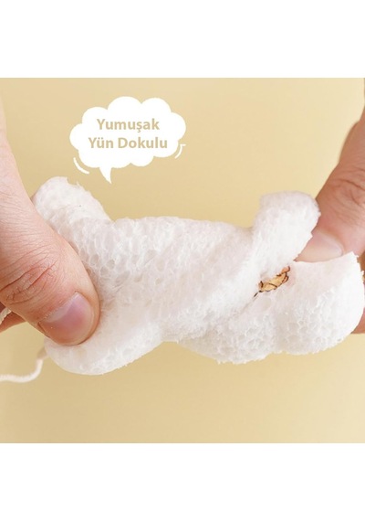 Kyrotech 4 Adet Doğal Selüloz Bulaşık Süngeri, Su İle Genişleyen Sıkıştırılmış Organik Odun Hamuru Temizlik Süngeri, Çizmez, Çevre Dostu, Çok Amaçlı Mutfak Ve Ev Temizleme Süngeri