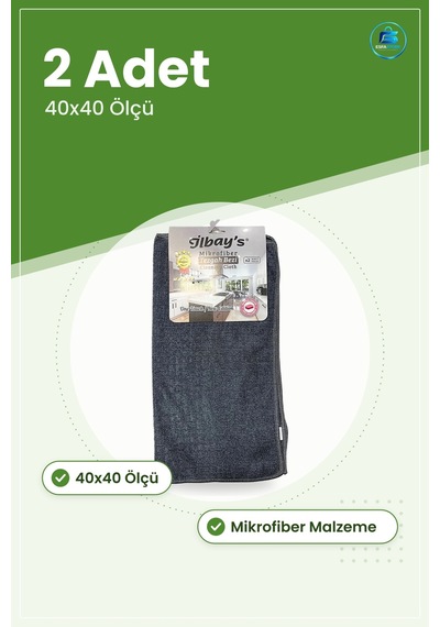 Mikrofiber Tezgah Bezi 2 Adet Mutfak Tezgahı Yüzey Temizleme Gere Çok Renkli