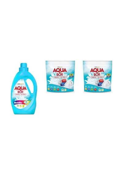 Aquabor Doğal Mineralli Sıvı Renkliler + Tablet + Tablet Set