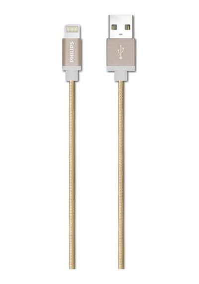 Philips Uyumlu Dlc2508G Lightning - Örme Şarj & Data Kablosu